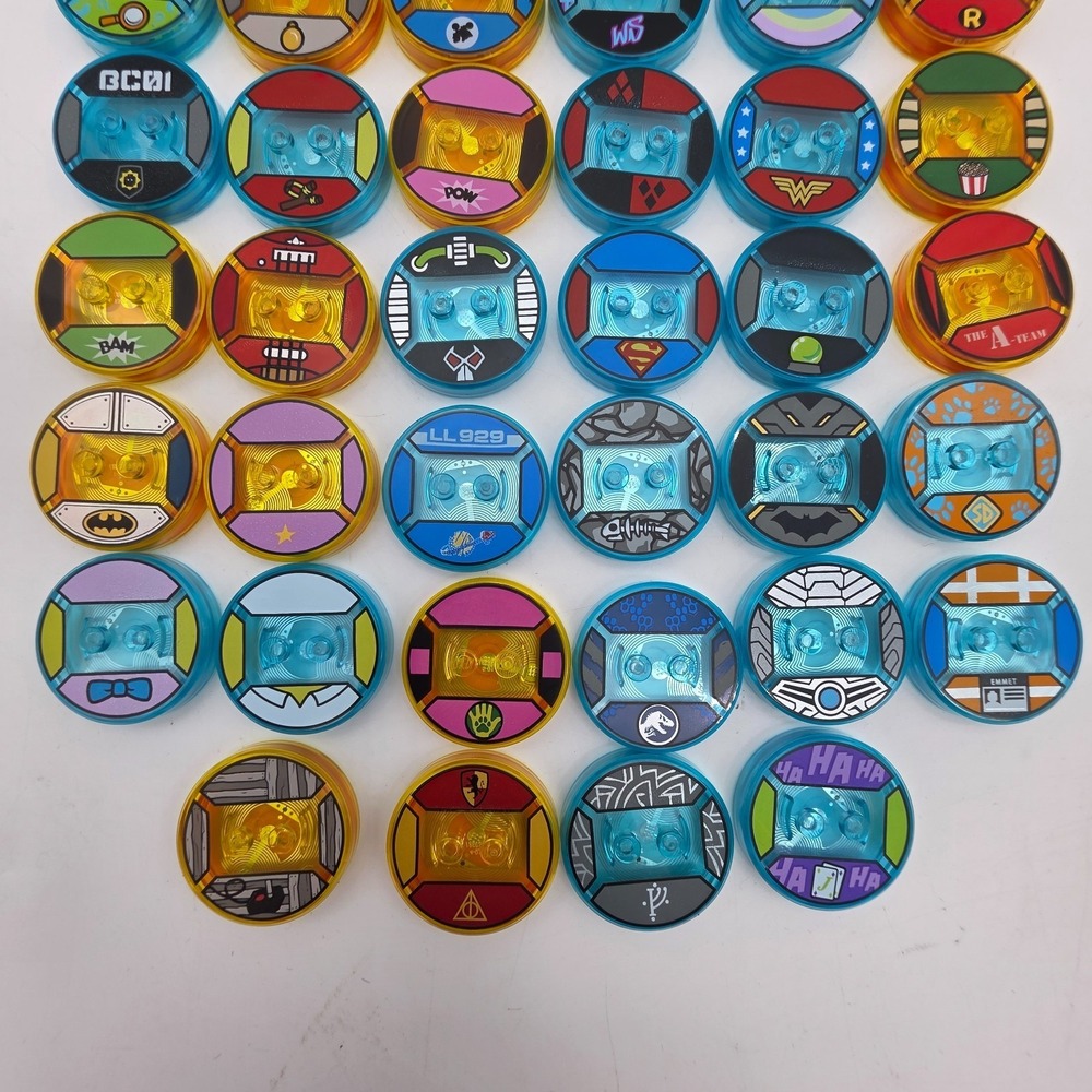 *LOT of 40* LEGO Dimensions Toy Tag Disc DC Batman Simpsons Beetlejuice ET &more - Picture 4 of 4